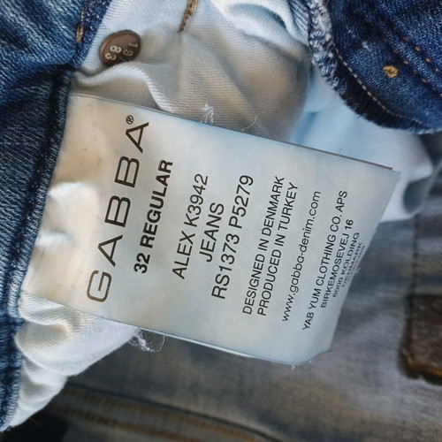 Gabba men's jeans like new, size 32 regular