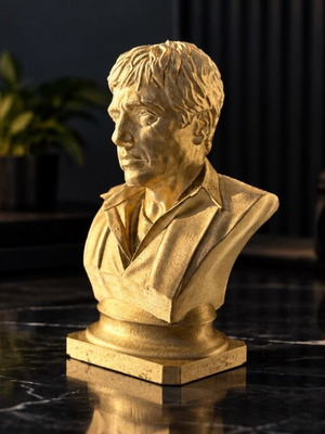 Scarface Gold Edition 3D-printed bust in gold