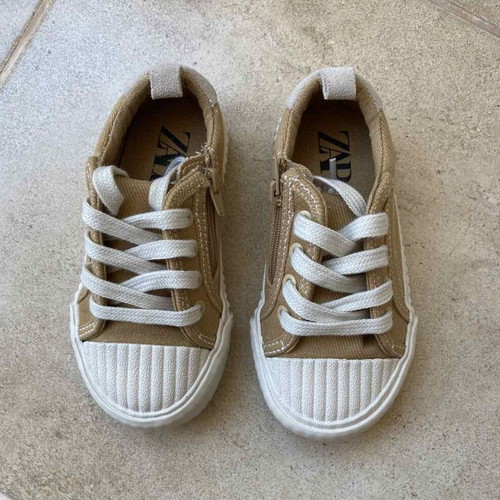 Zara kids sneakers size 23 new, cotton denim finish