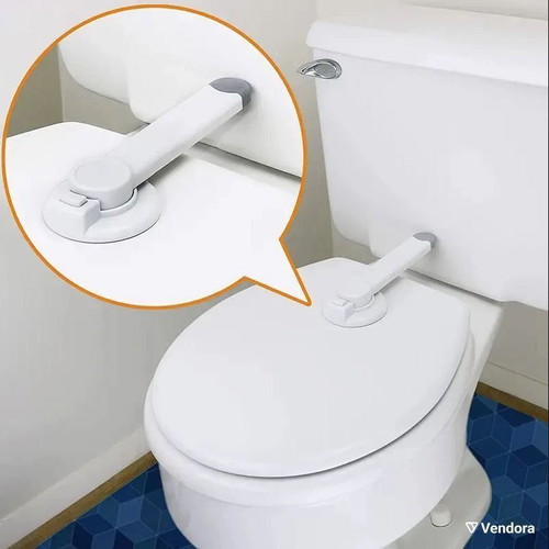 Baby Toilet Locking Mechanism with 3M Adhesive, New, Child Safety