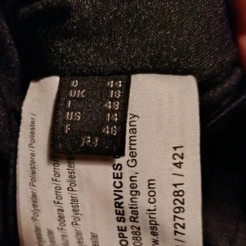 Esprit black evening dress with sequin belt