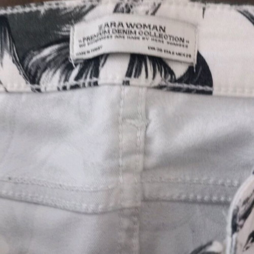 Zara women's pants like new, size S 36 8, black and white