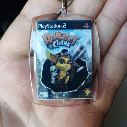 Ratchet and Clank PS2 keychain new, acrylic
