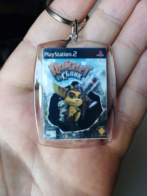 Ratchet and Clank PS2 keychain new, acrylic