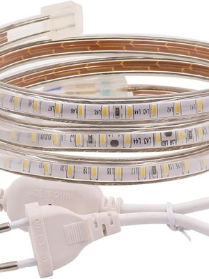 LED лента 2 μέτρα 220V SMD 3014, 120 LED/μ, IP67 αδιάβροχη σαν καινούργια