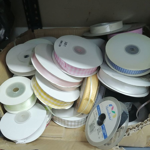 Ribbons in various colors for sewing and general use, new
