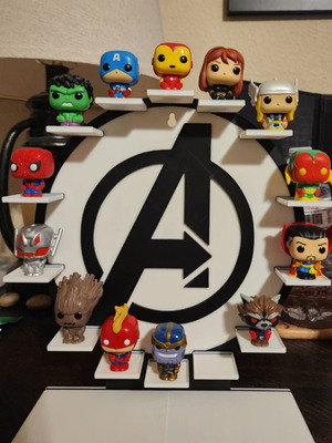 Avengers Mini Funko Pop Display Stand 3D printed