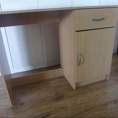 OFFICE FURNITURE (W 100cm × D 50cm × H 75cm, Drawer 40cm×50cm) (PRICE NEGOTIABLE)