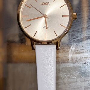 Loisir Chicago women's watch 36mm battery, like new, white and gold
