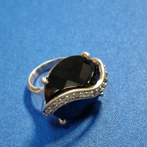 Silver ring with 925 stamp, new, adjustable