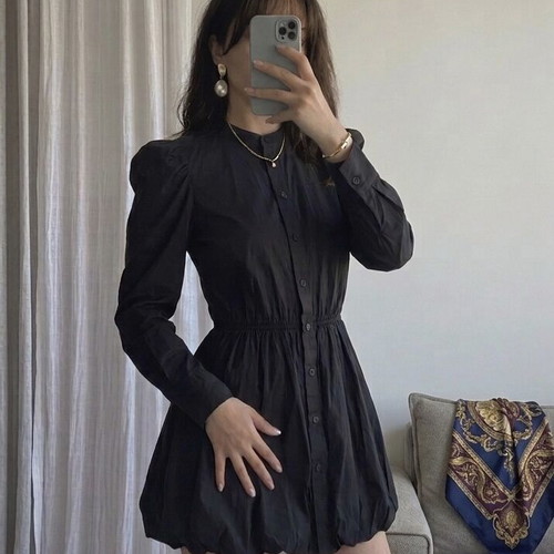Zara ZW Collection Short Balloon Dress new, black, size M