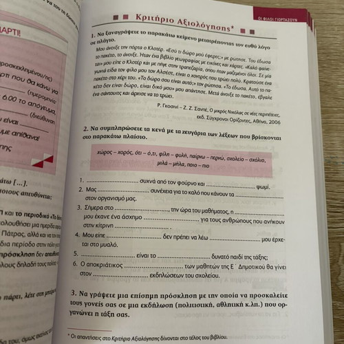 Language Workbook E' Primary School like new