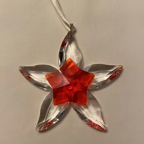Swarovski Poinsettia Christmas pendant new, with box and certificate