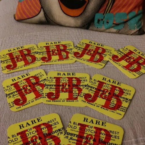 J&B Collectible Coasters Set of 9 New