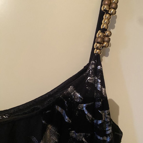 Vintage dress like new, black and gold, size M