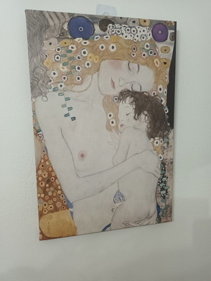 Gustav Klimt canvas set new, 3 large size prints