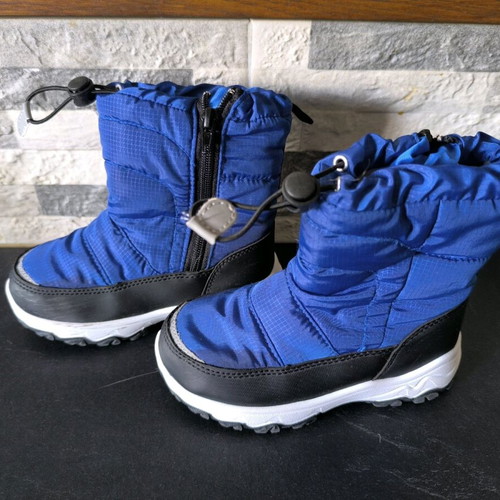 Children's snow boots size 29 like new, blue
