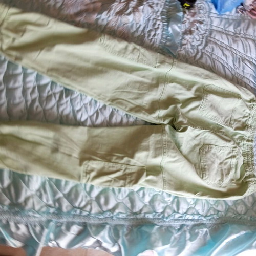 Cargo jeans pants new, mint color, size L