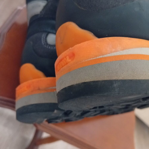 Meindl Mont Blanc GTX hiking boots, grey and orange