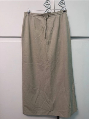 Mac & Jac maxi skirt beige like new, size 44 (fits 38–44)