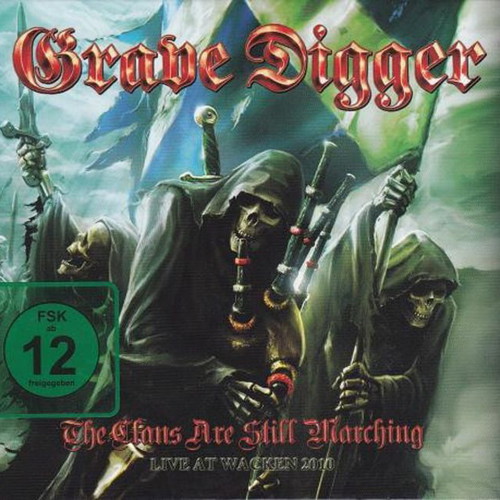 Grave Digger The Clans Are Still Marching DVD and CD used, live at Wacken 2010