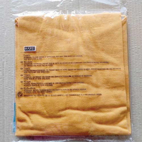 CARE T-shirt orange medium new