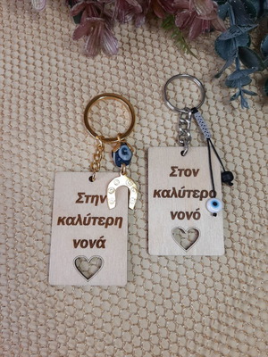 Keychains for godfather and godmother new, pack of 2 with gift packaging