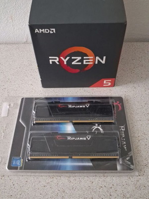 AMD Ryzen 5 2600X επεξεργαστής και G.Skill Ripjaws RAM 8GB 3200MHz σετ