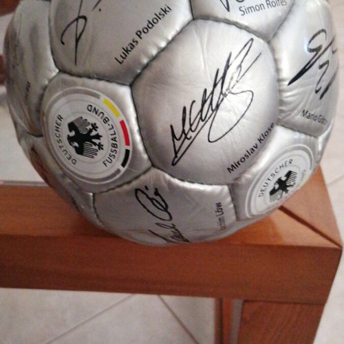 German National Team Collectible Ball 2012 like new with signatures