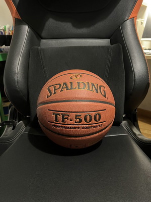 Spalding TF-500 basketball, size 7, composite surface