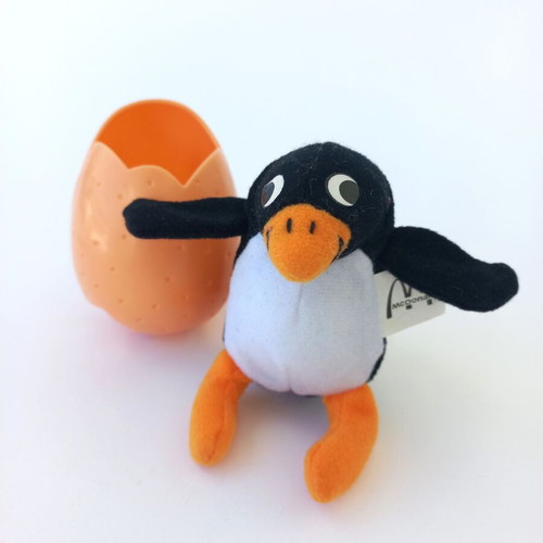 McDonald's collectible penguin figure in egg like new, 1998