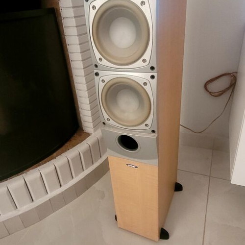 Speaker columns with subwoofer and clear sound
