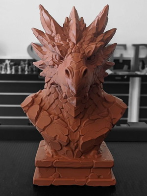 Rock Dragon Bust Made-to-Order