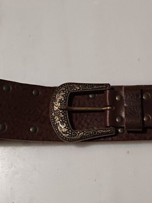Sarah Lawrence women's leather belt used, size 90, black