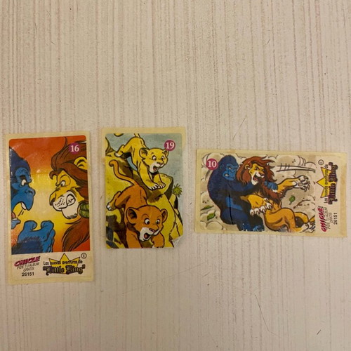 Vintage stickers used, pack of 3, 1990s