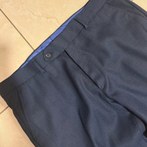 Berto Lucci men's suit pants blue like new size 48 L