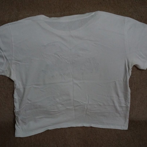 Hollister women's short-sleeve shirt used, white, size M