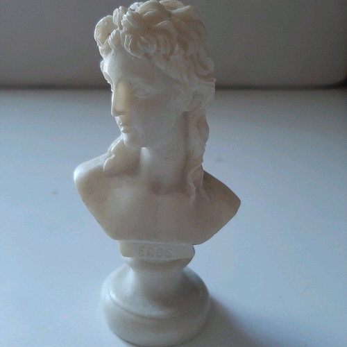 Alabaster statue of god Eros like new