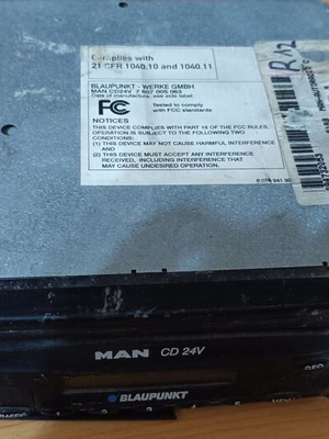 Blaupunkt MAN CD 24V radio-CD used for trucks and buses