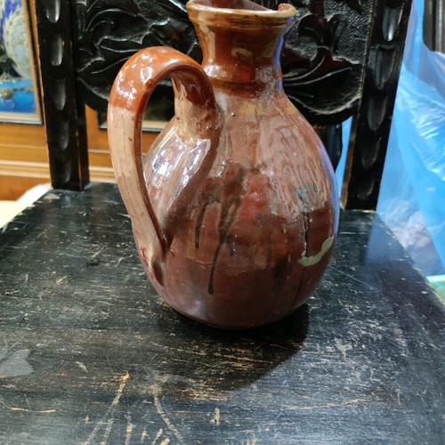 Ceramic jug used Marousi style 20x15 cm