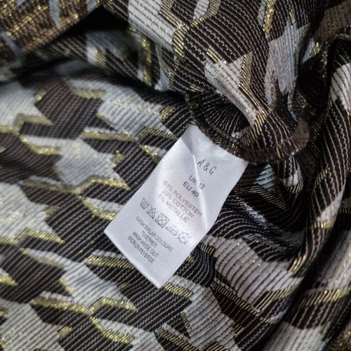 A&G UK dress brown and gold size M like new