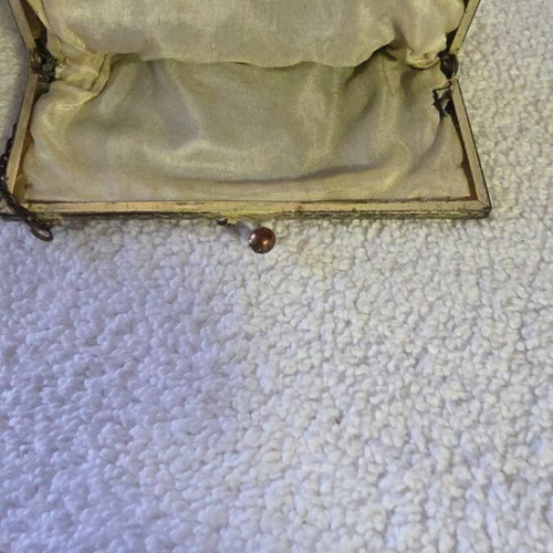 Antique ladies purse, little handbag, black and gold