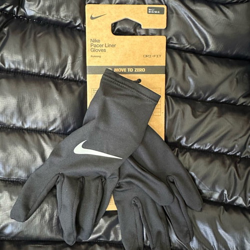 Nike reflective gloves black new
