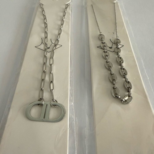 Stainless steel Zara necklace set silver new