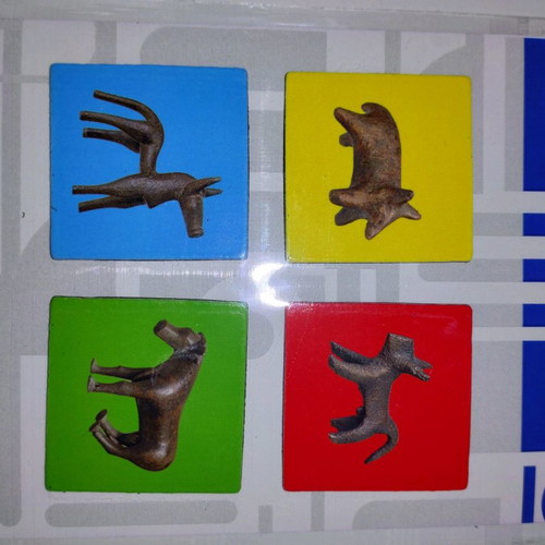 Magnets set ancient Greek animal figurines new