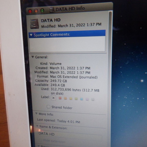 Apple Mac Book late 2008 used, SSD 256GB, 6GB RAM, macOS