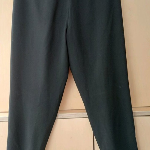 Benetton Pants Alpha Line Black Fabric like new size 48