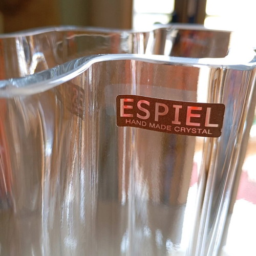Crystal handmade vase Espiel Bohemia Crystal new