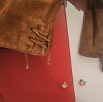 Suede jacket, size L, beige