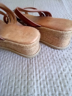 Alta Moda platform slippers size 40 used, brown